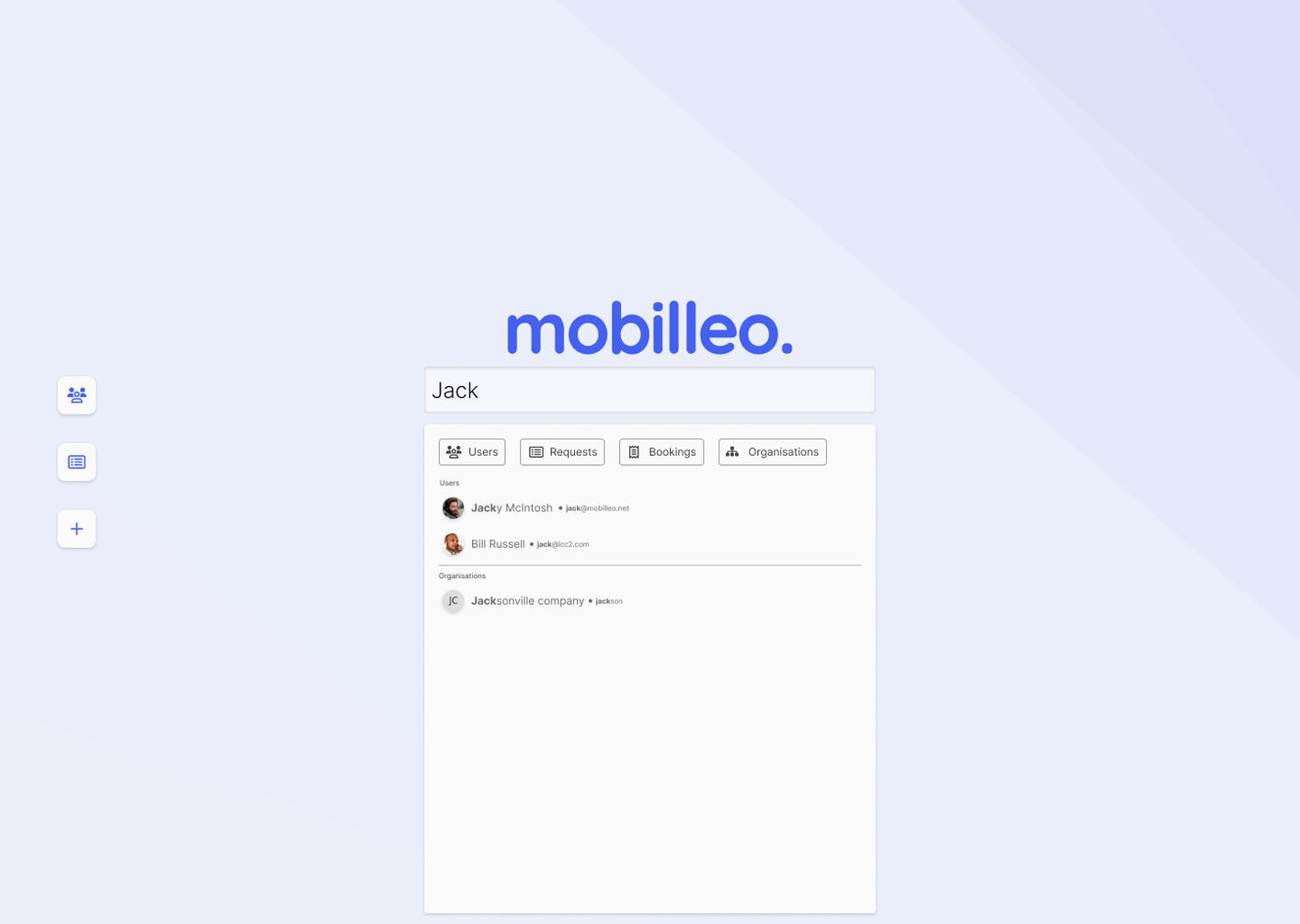 Searching for a User