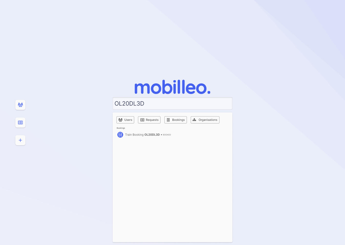 Searching for a reference number